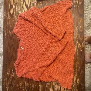 Free people burnt orange sweater
